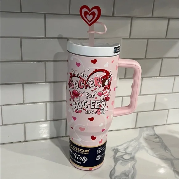 ❤️💕Cute. 2026 Valentine BUC-EES Tumbler.